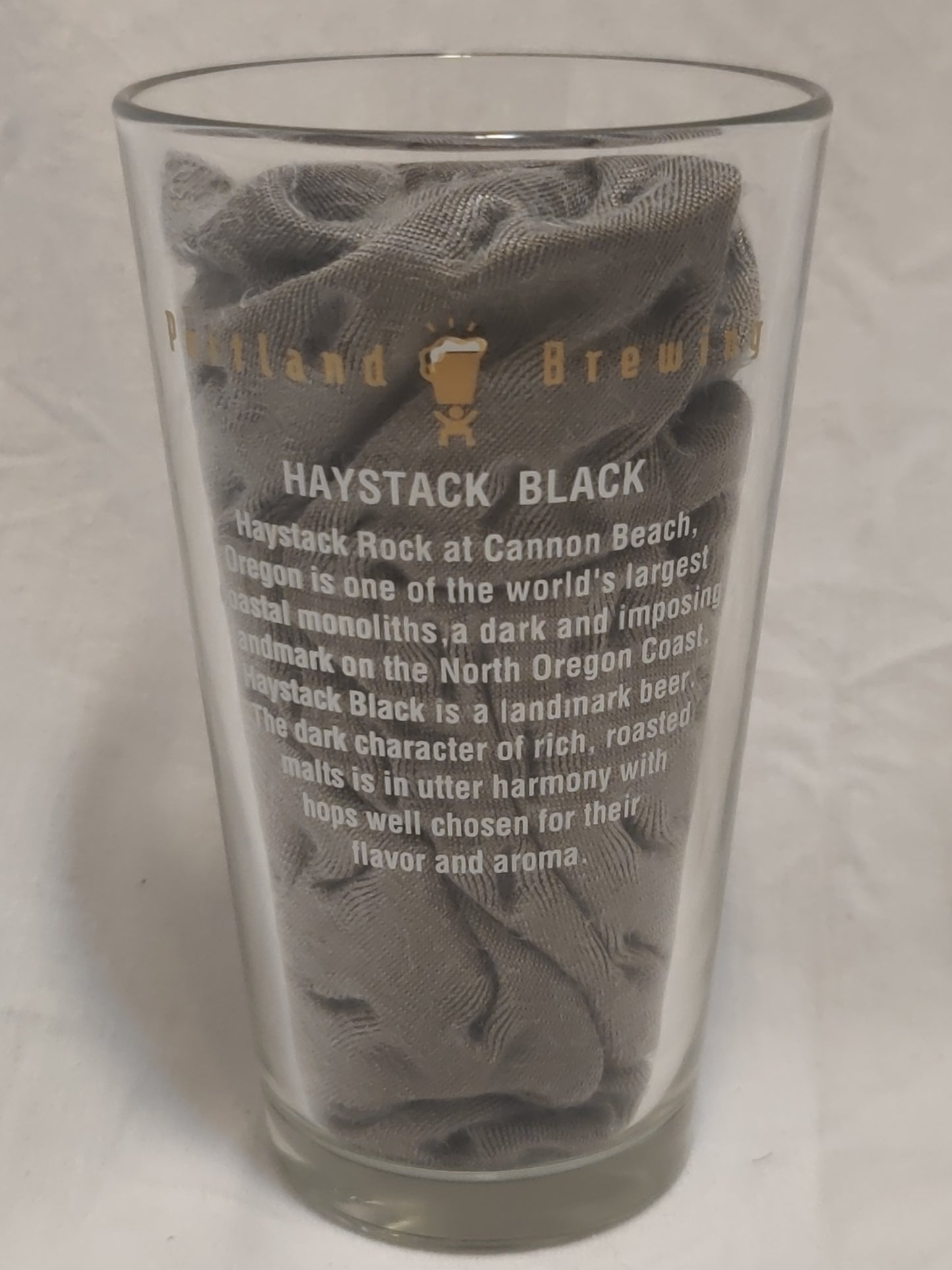 Haystack Black - Portland Brewing Pint glass