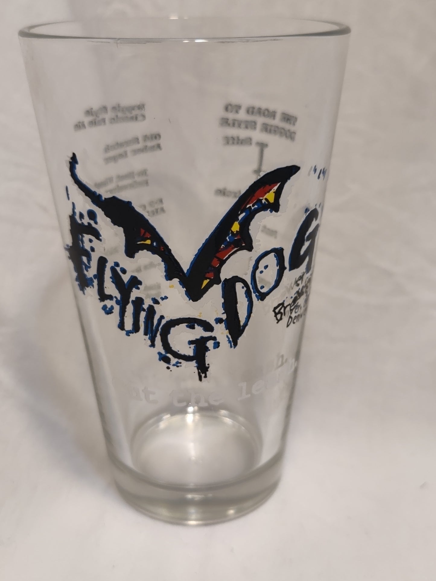 Flying Dog Brewing Pint Glass