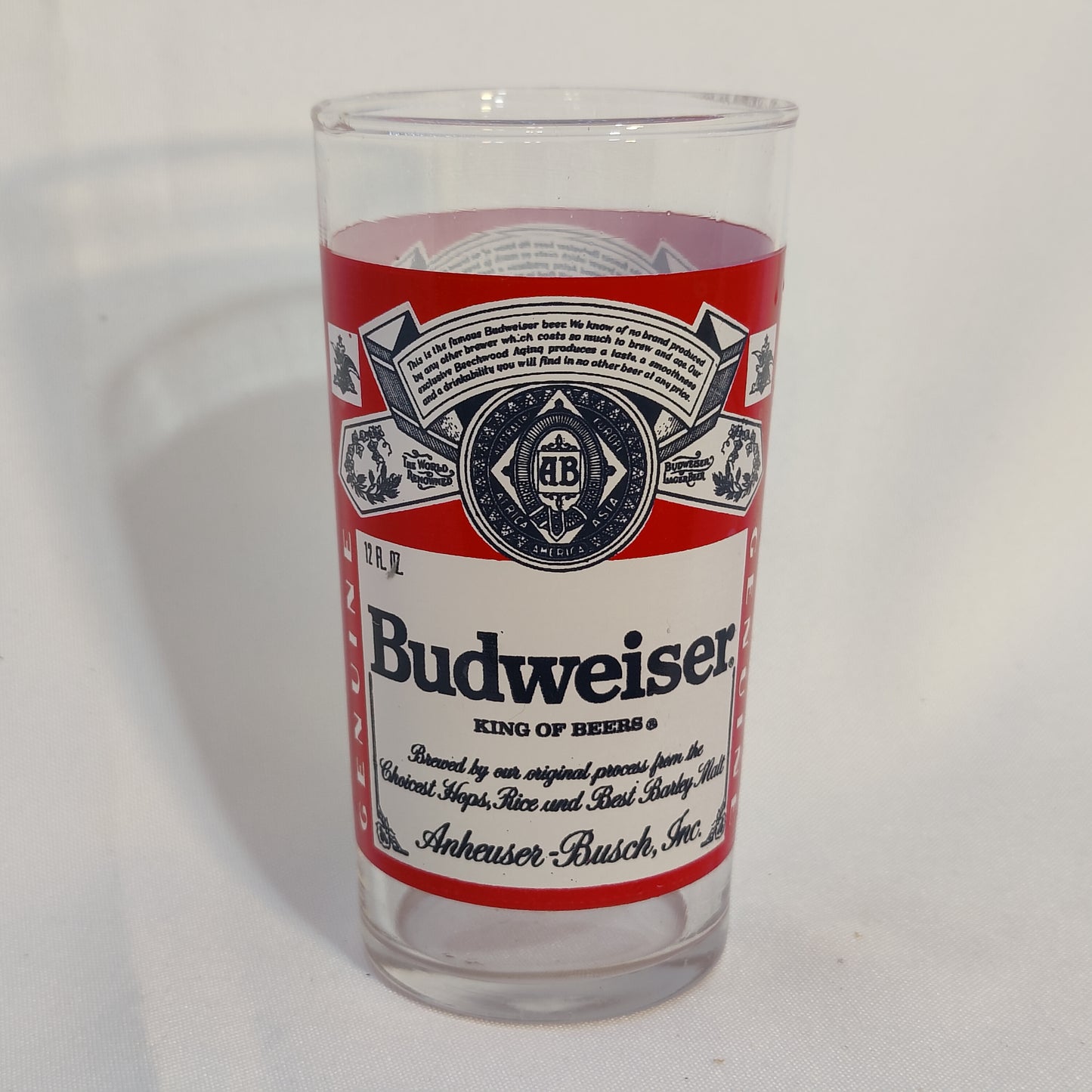 Budweiser Glass 12 oz.