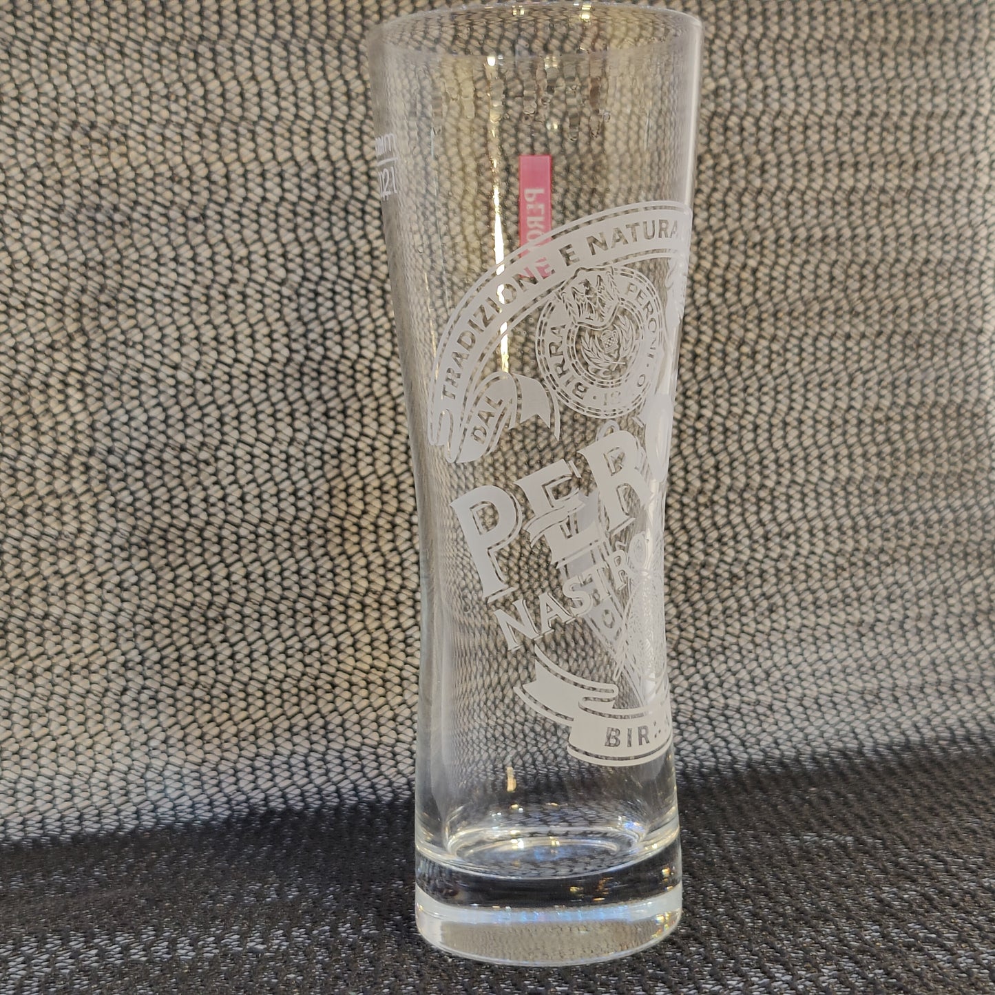 Peroni Nastro Azzurro - Birra Superiore Etched Beer Glass