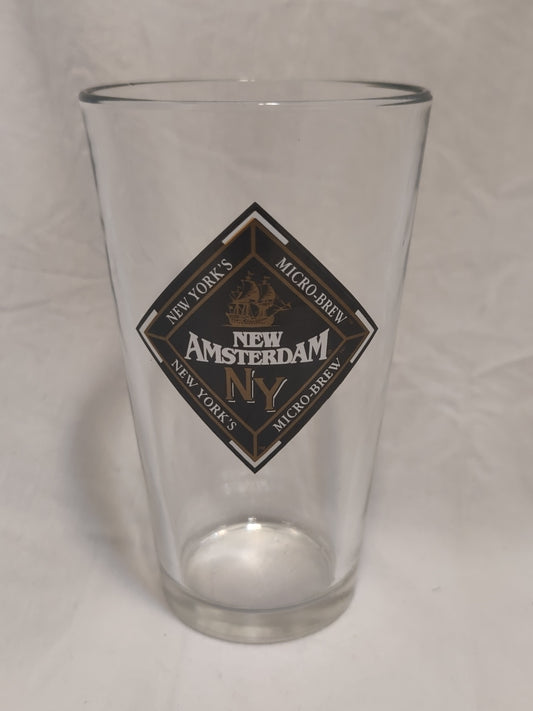 New York - New Amsterdam Micro Brew Pint Glads