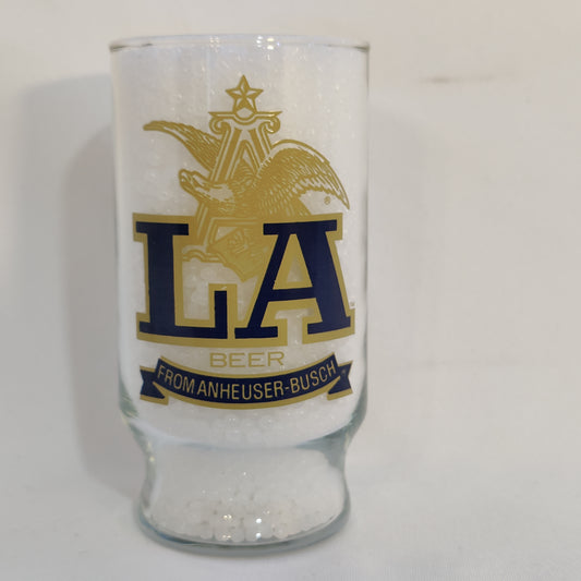 Anheuser-Busch Glass (Blue & Tan)