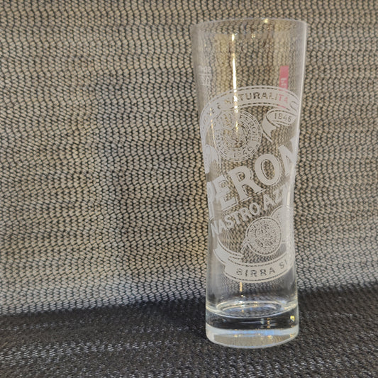Peroni Nastro Azzurro - Birra Superiore Etched Beer Glass
