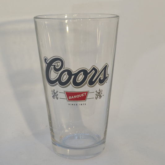 Coors Banquet Pint Glass