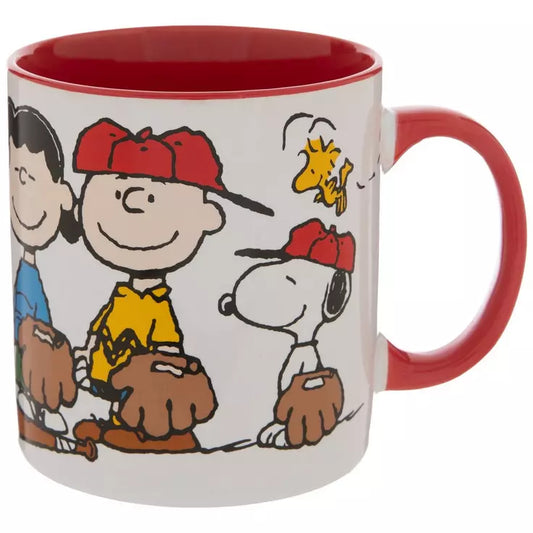Peanut's cartoon baseball coffee mug